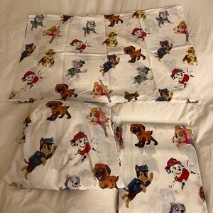 Pottery Barn Paw Patrol Sheet set sz Queen